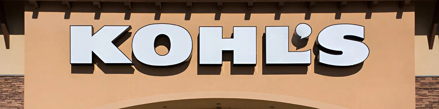 Kohl's storefront sign